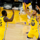 Draymond Green (l.) and Stephen F. Curry